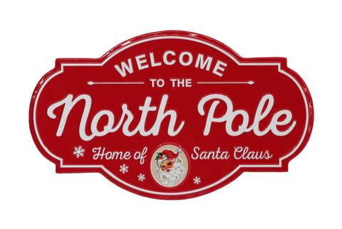 North Pole Wall Sign