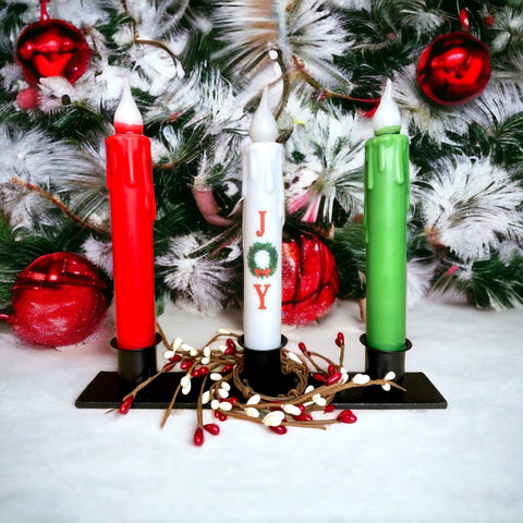 Christmas Battery Operated Taper Candle