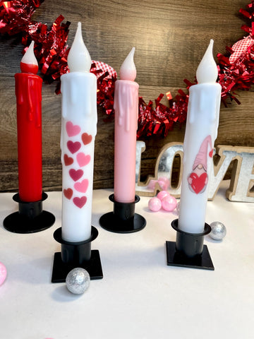 Valentine’s Day Battery Operated Taper Candles