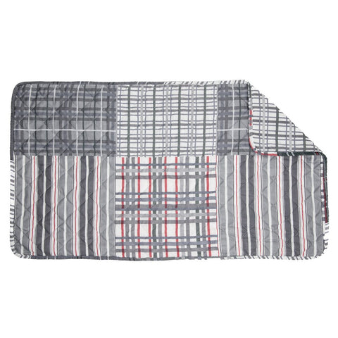 Daryl Grey Plaid Quilt