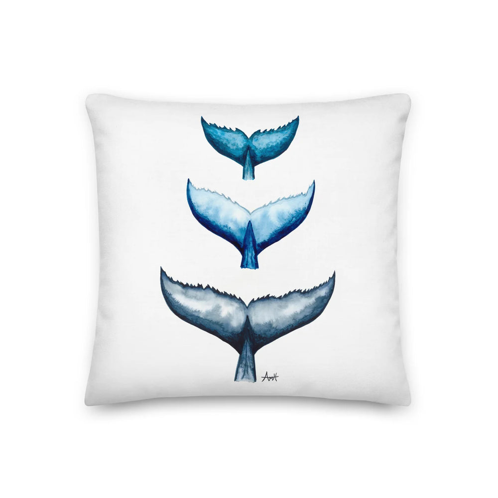 Whale Tail Trio Pillow