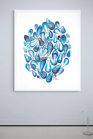 Shore Mussels Art Print