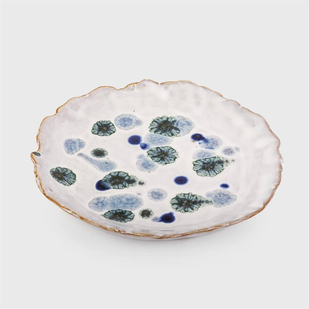 Mottled Glaze Ceramic Plate