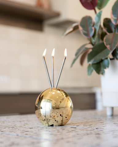 Neva Vase, Gold Metallic