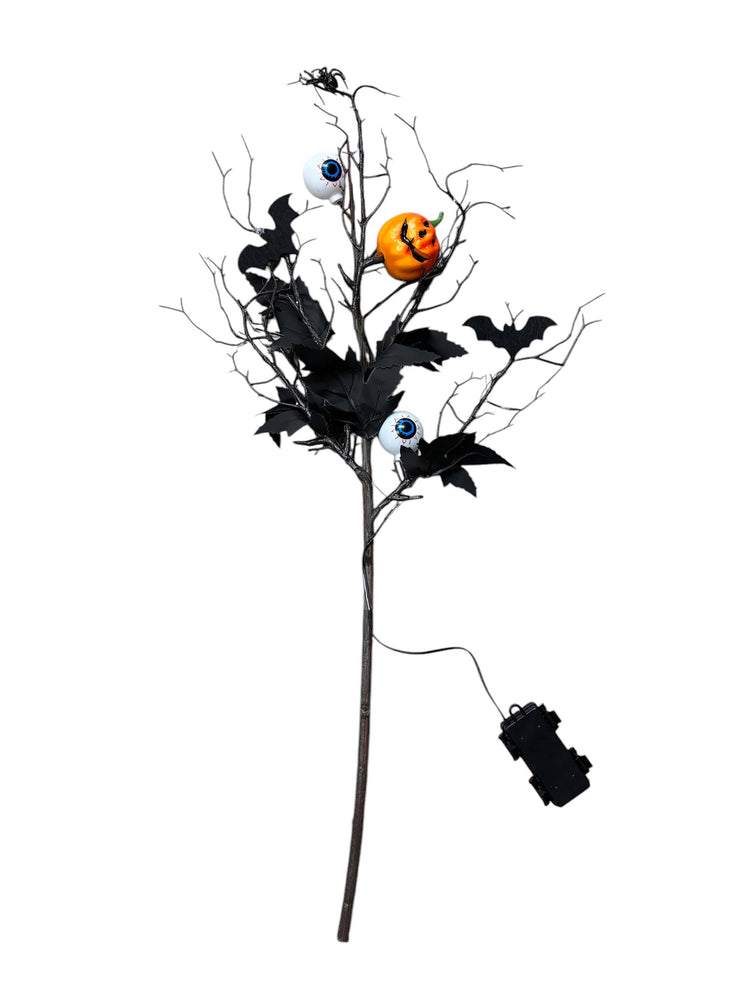28" LED BRANCH 20L WITH CREEPY CREATURES