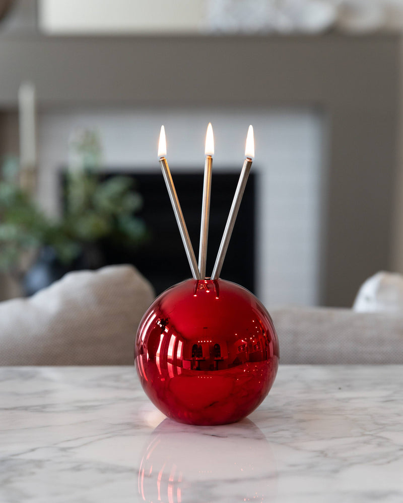 Neva Vase, Red Metallic
