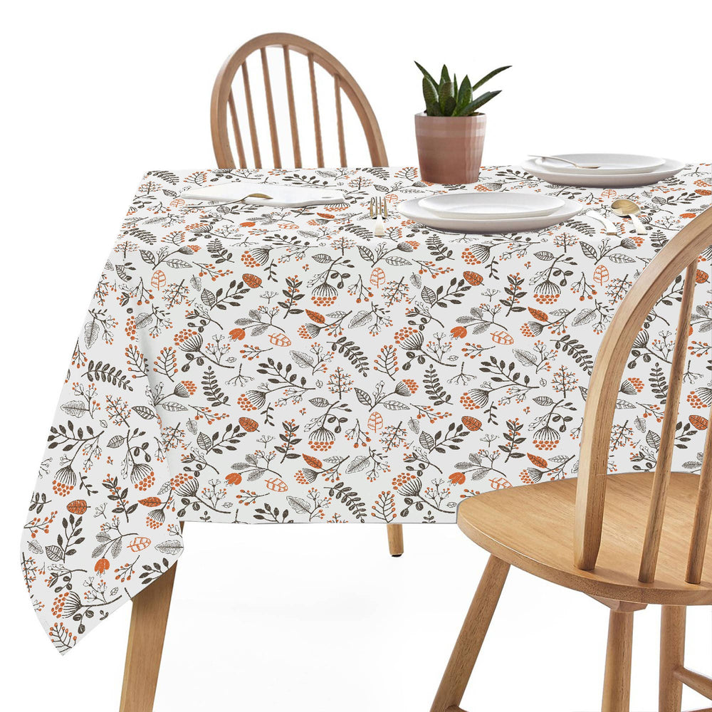 Persimmon Cotton Table Cloth