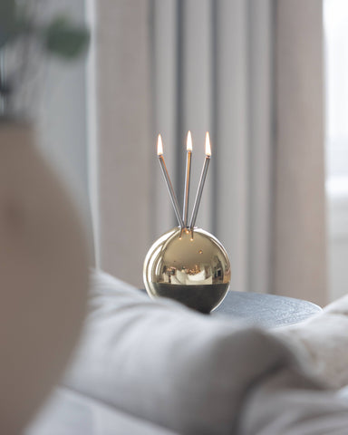 Neva Vase, Gold Metallic