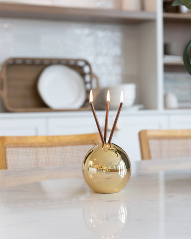 Neva Vase, Gold Metallic