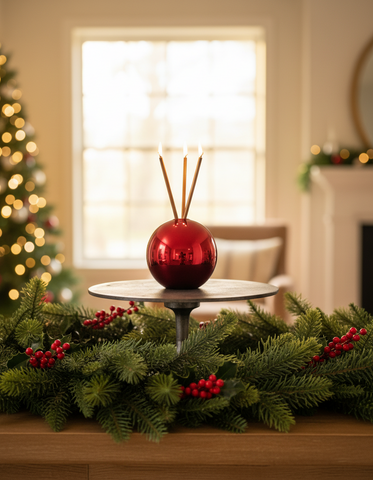 Neva Vase, Red Metallic