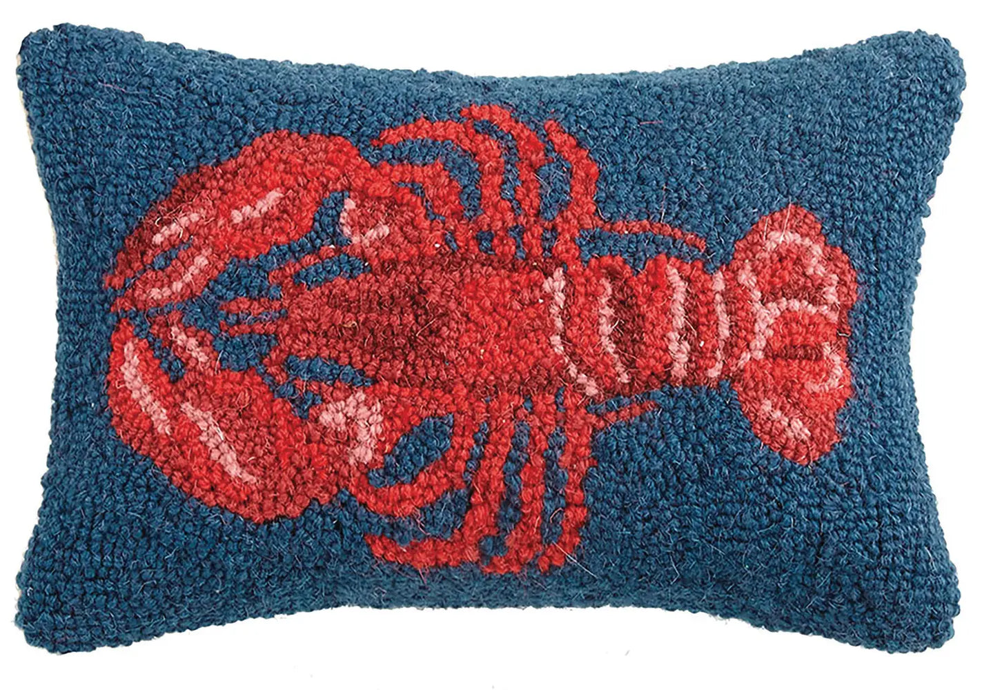 Lobster Hooked Wool Pillow