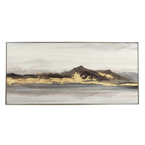 Mountain Range Canvas with Frame