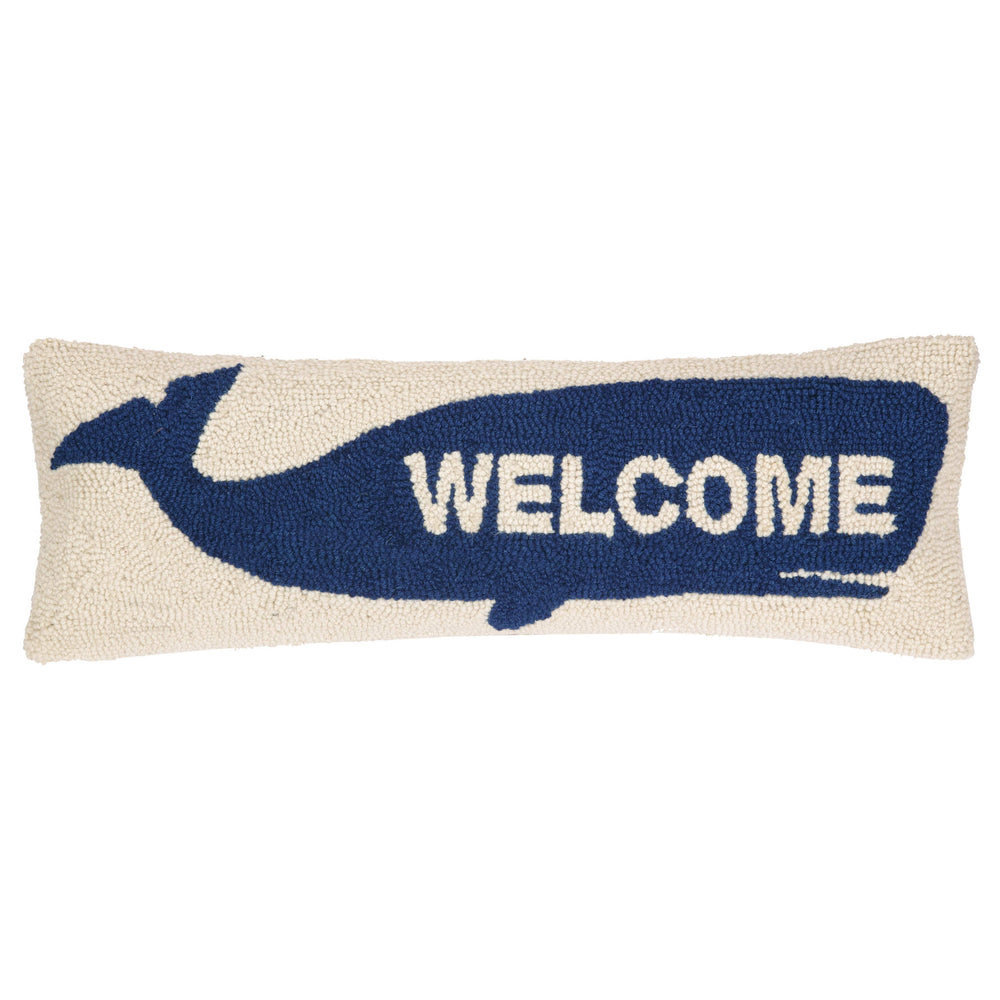 Welcome Whale Hook Pillow