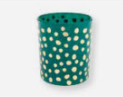 Storm Candle Holder Sea/Gold