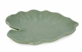 Green leaf platter
