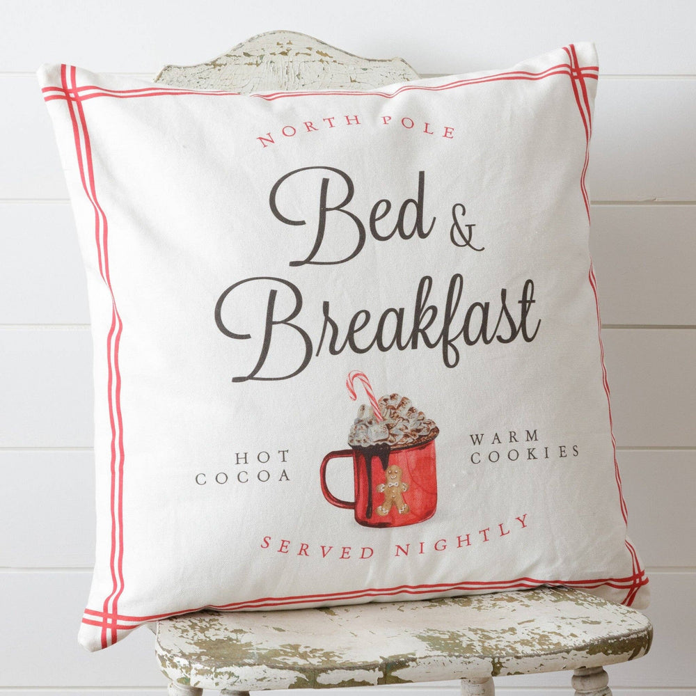 North Pole Bed And Breakfast Pillow