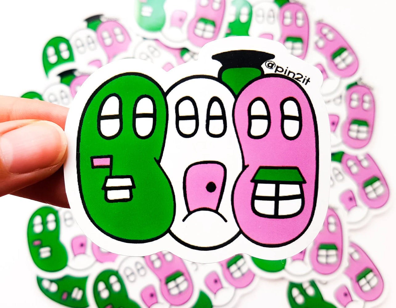 Jellybean Row Sticker