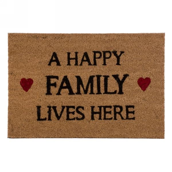 Happy Family Coir Mat