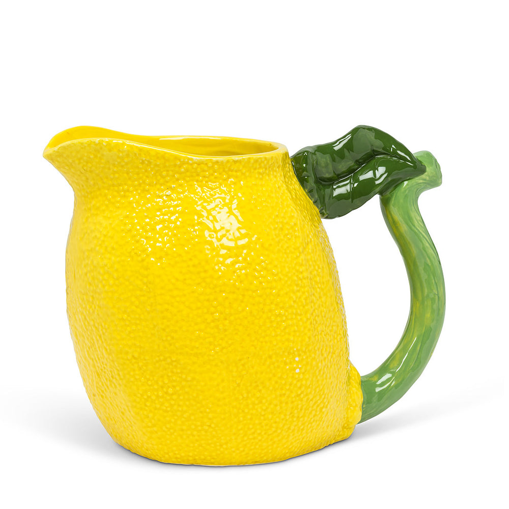 Lemon Jug w/ Leaf Handle