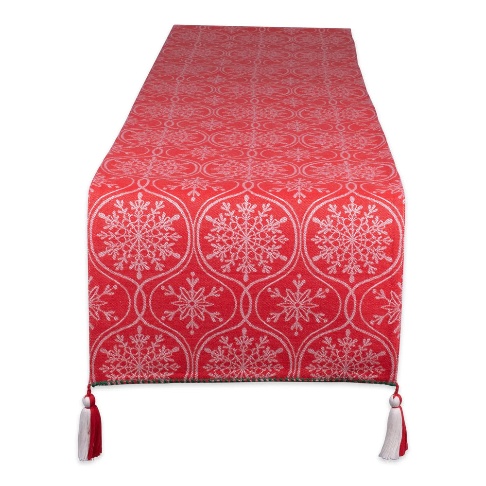 Joyful Snowflakes Jacquard Runner