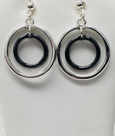 Gunmetal earrings