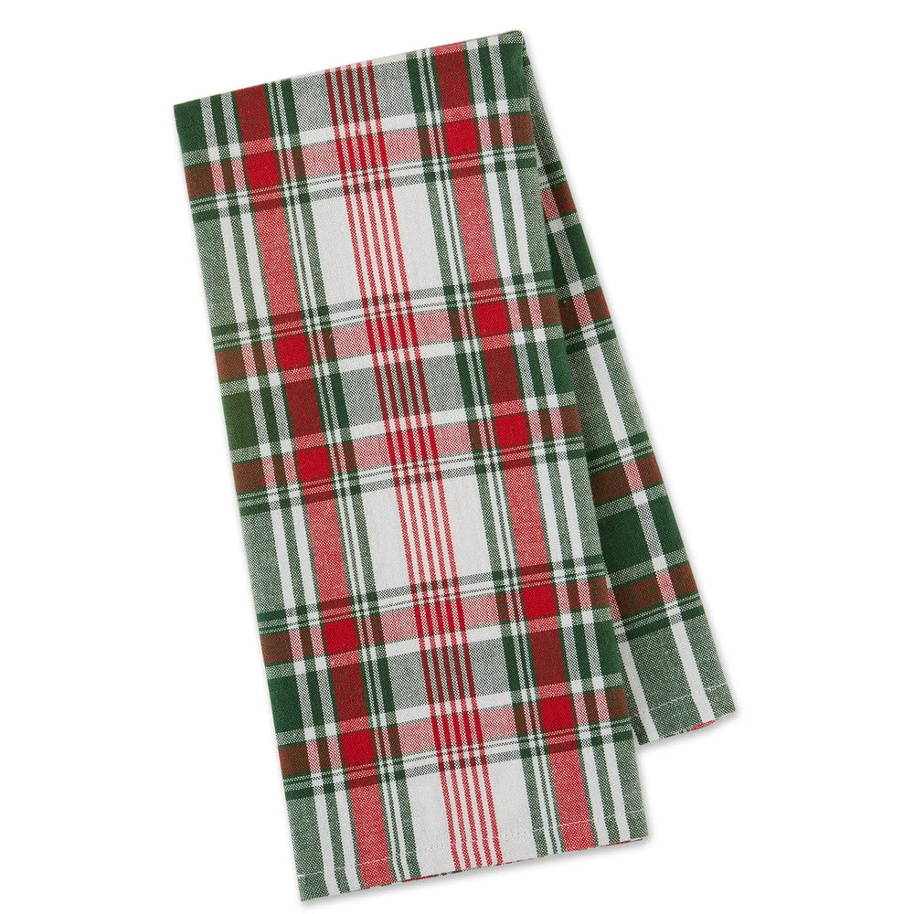 Yuletide Plaid Dish Towel