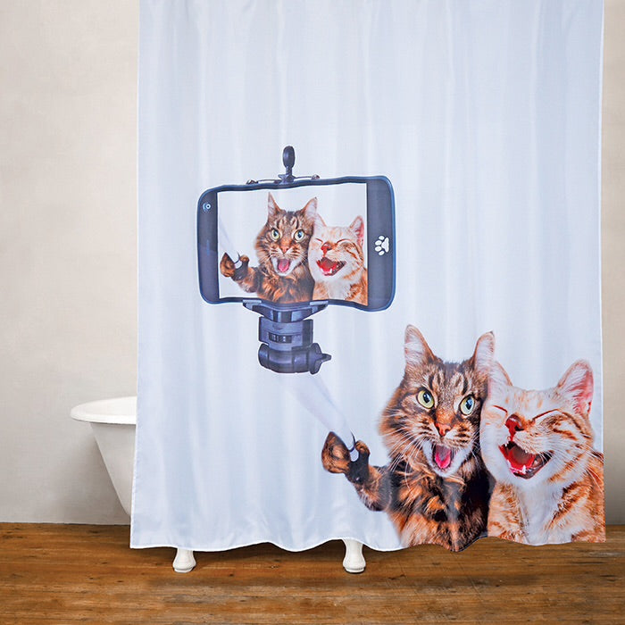 Silly Cats Shower Curtain