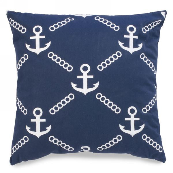 Blue Anchor Cushion