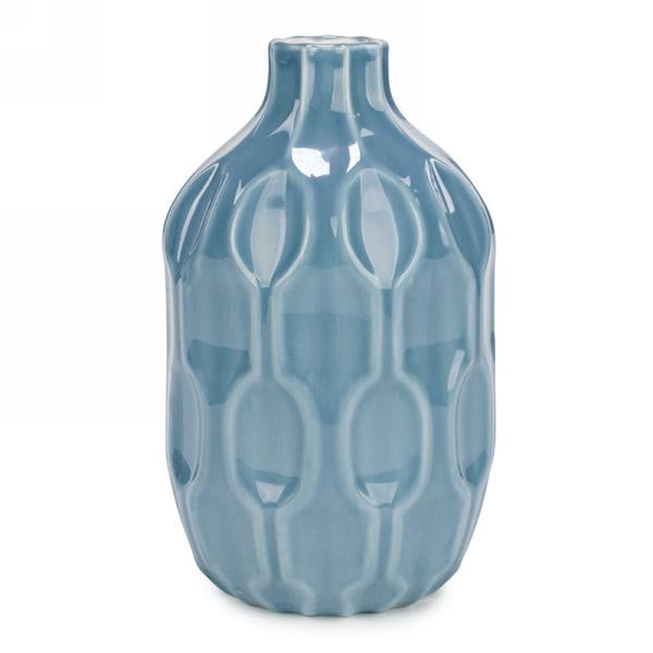 Blue Textured Vase