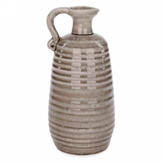 11" Ceramic Taupe Vase