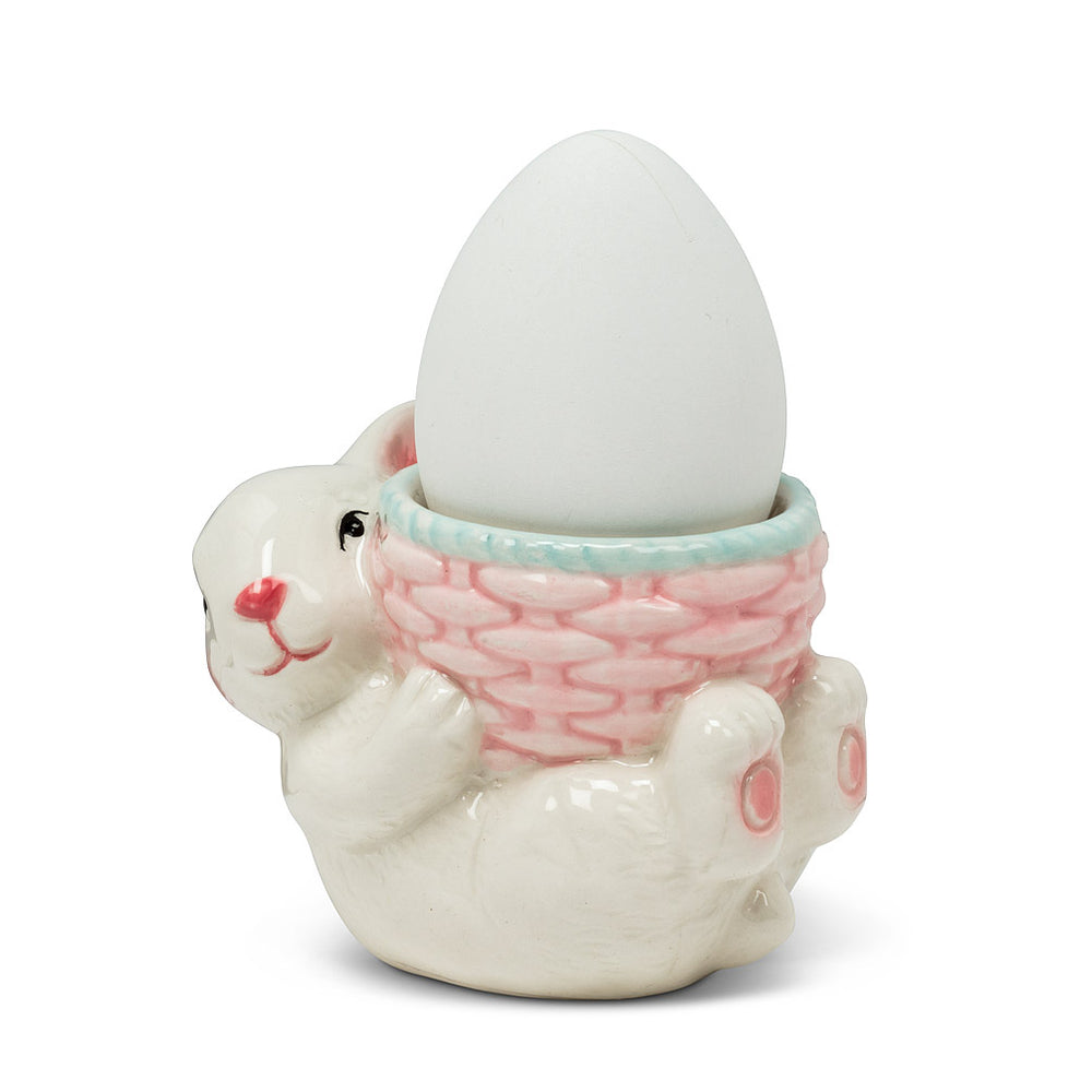Bunny with Basket Egg Cup