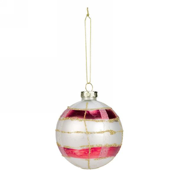 Striped Ball Ornament